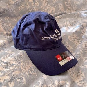 BRAND NEW Under Armour unisex UA Free Fit Ameriprise baseball hat navy blue